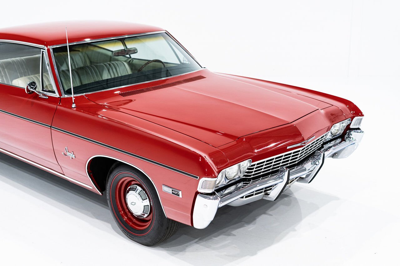 Chevrolet Impala Match N# L72 427/425 4spd 4.56gear Org Bill Of Sale | PRIX EN USD 1968 Rouge Montréal - photo #34