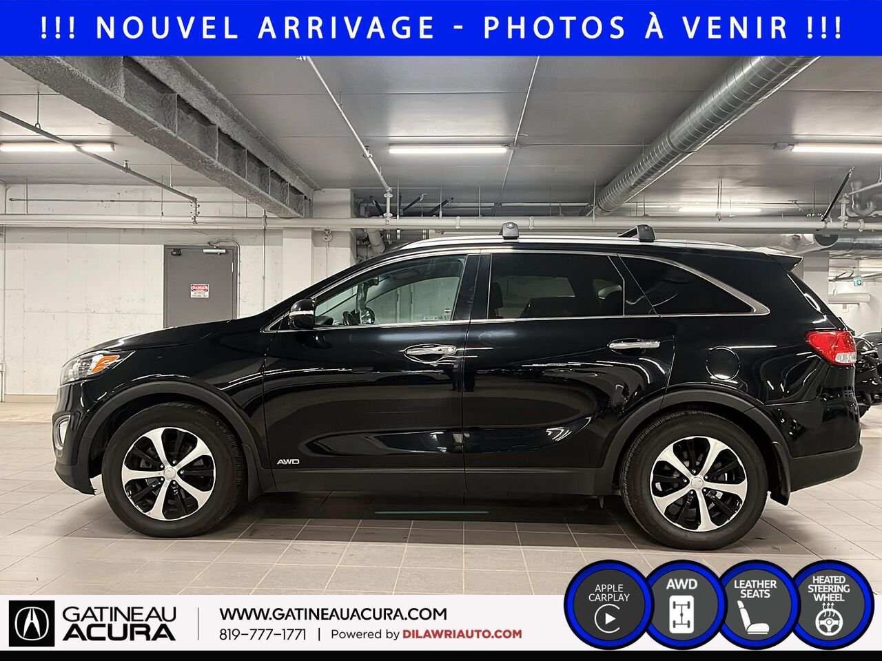 2018 Kia Sorento EX Turbo AWD Black Gatineau - photo #8