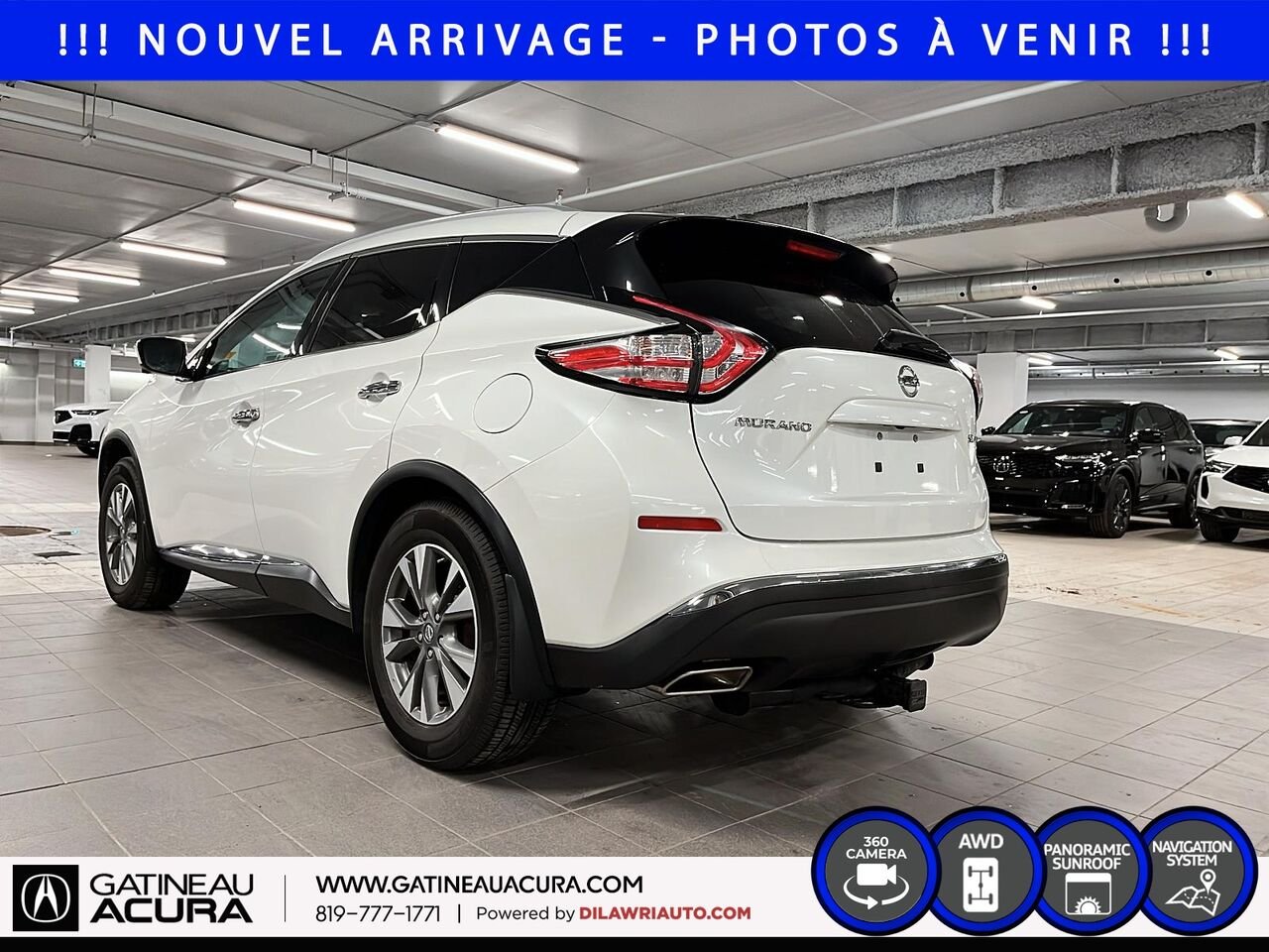 Nissan Murano SL AWD 2018 Blanc Ottawa & Gatineau - photo #7