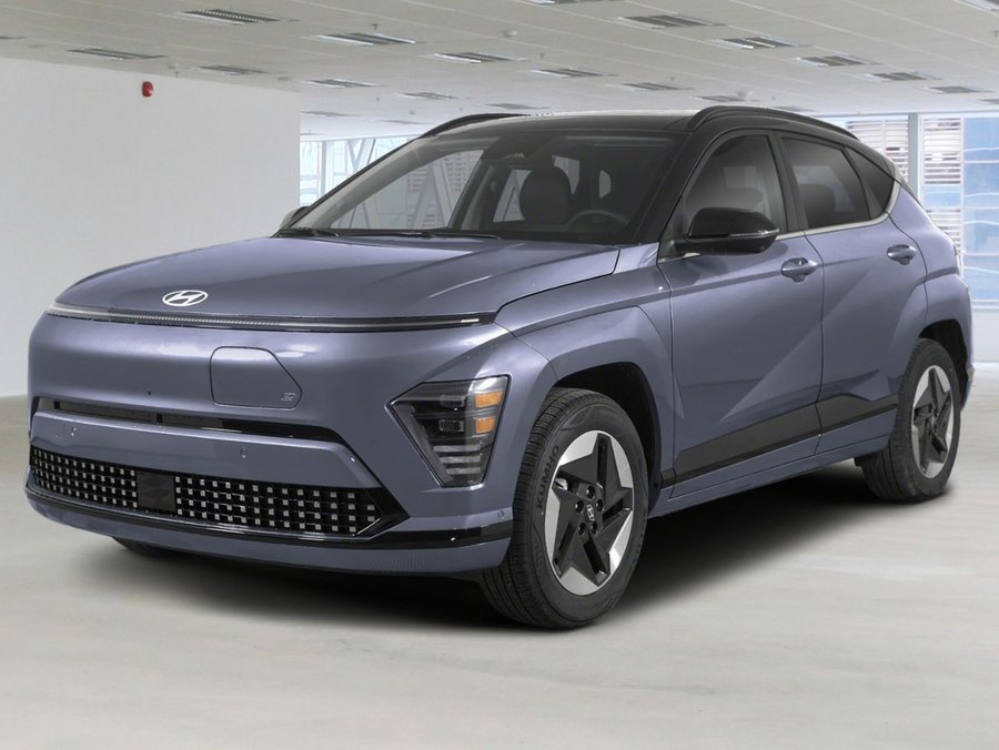 2025 Hyundai Kona Electric Preferred TA avec ensemble Ultimate deux tons Blue