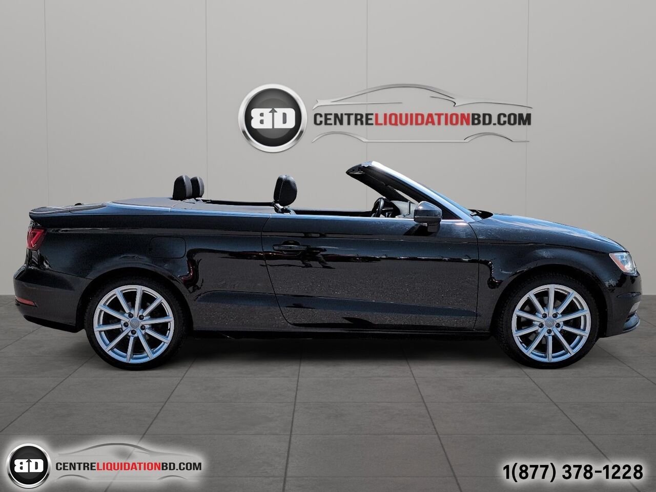 2015 Audi A3 2.0T Progressiv TSI QUATTRO CONVERTIBLE | BD0240 Black Granby - photo #3