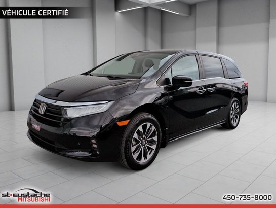 2022 Honda Odyssey EX-L RES BA-CUIR-TOIT OUVRANT-LECTEUR DVD-8 PASSAGERS Black