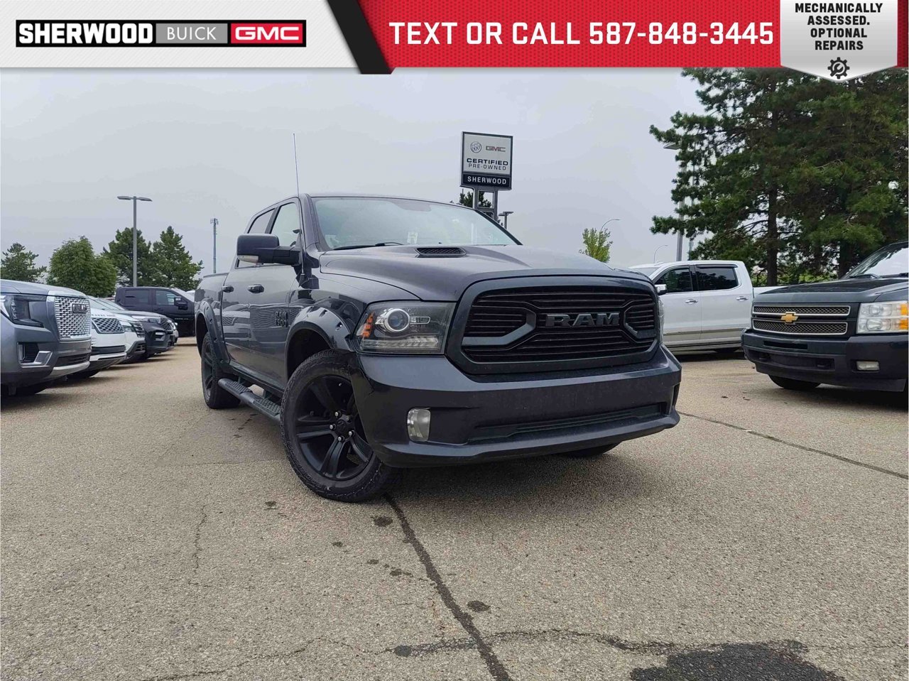 2018 Ram 1500 Sport 4x4 Crew Cab 5'7 Box *Ltd Avail* Grey Sherwood Park - photo #0