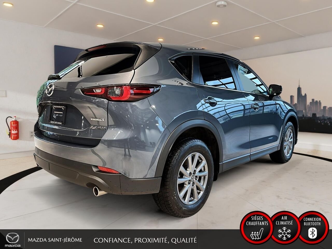 Mazda CX-5 GS | AWD | SIMILICUIR SPORT | VOLANT CHAUFFANT | HAYON ÉLECTRIQUE 2025 Gris Saint-Jérôme - photo #5