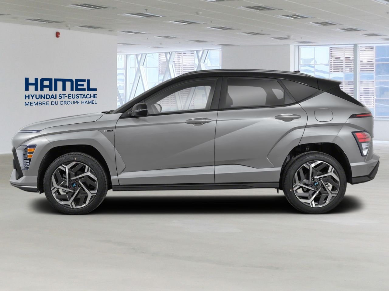 Hyundai Kona 2027 Gris cybernétique avec toit Noir abyssal Saint-Eustache - photo #1