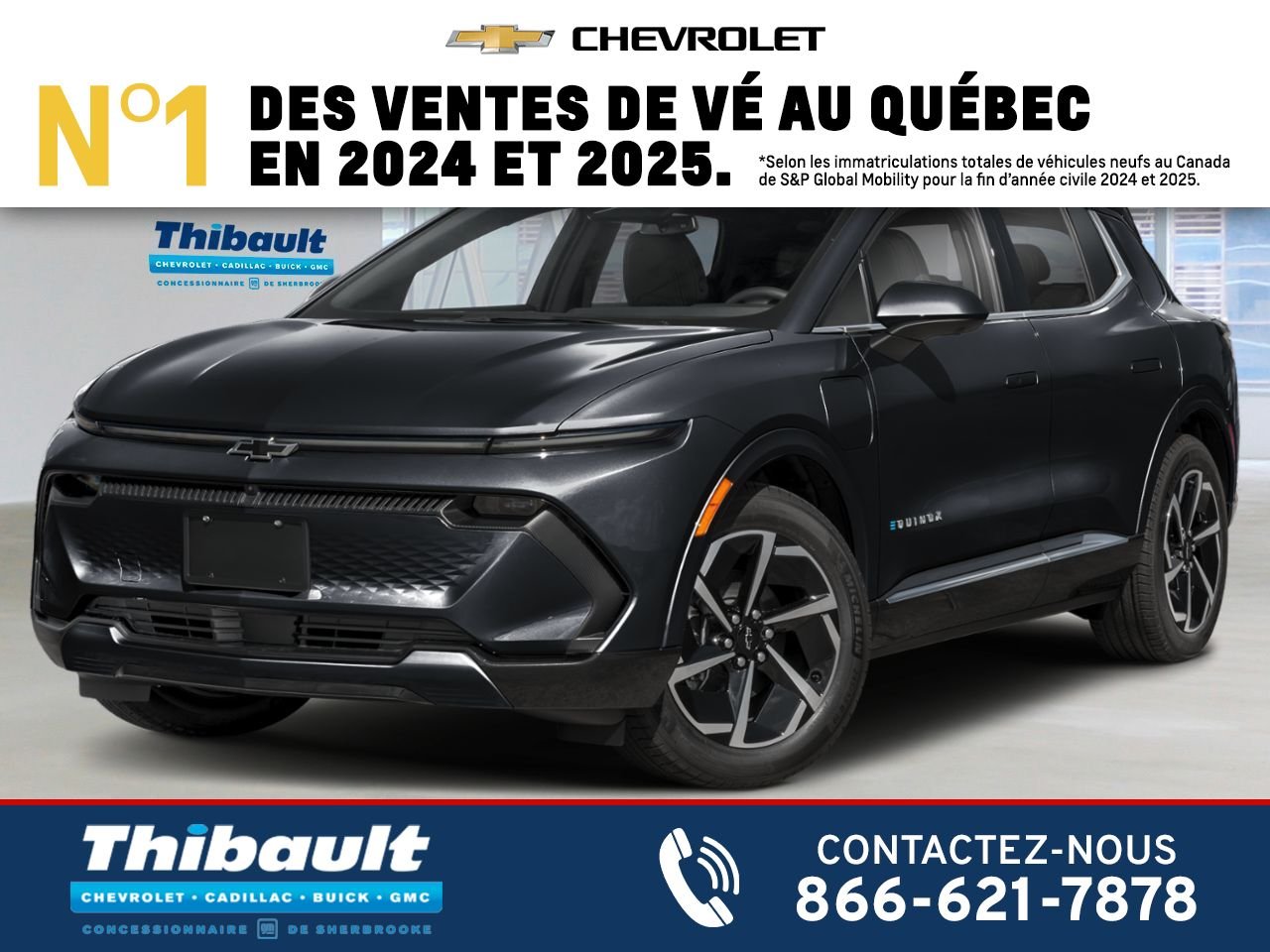 CHEVROLET EQUINOX EV LT1 4 portes avec PCY 2027 NOIR Sherbrooke - photo #0