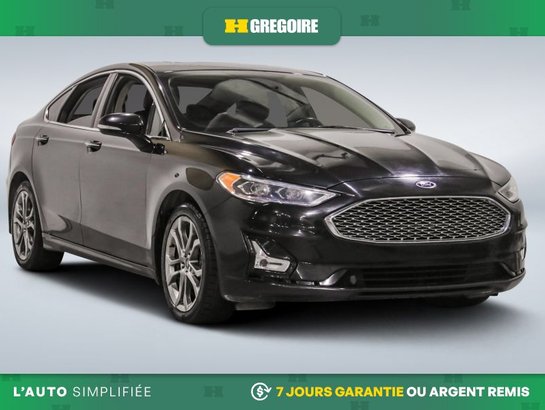 2019 Ford Fusion Titanium AUTO A/C GR ELECT MAGS CUIR TOIT NAVIGATI Black