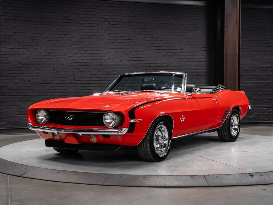 1969 Chevrolet Camaro SS | Convertible | 4 Speed Manual | Power Steering | 350 Small Block Red