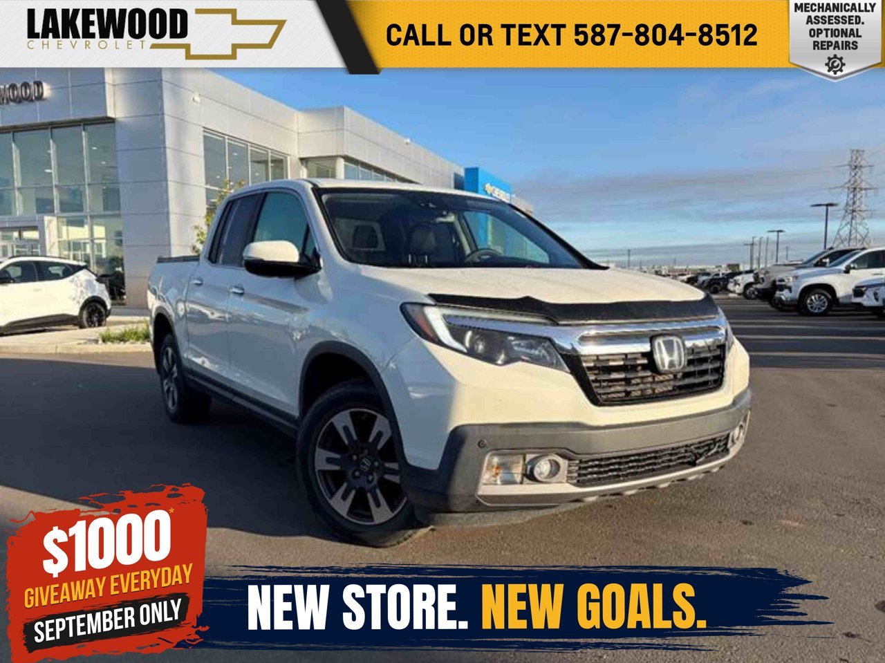 2019 Honda Ridgeline Touring AWD White Sherwood Park - photo #0