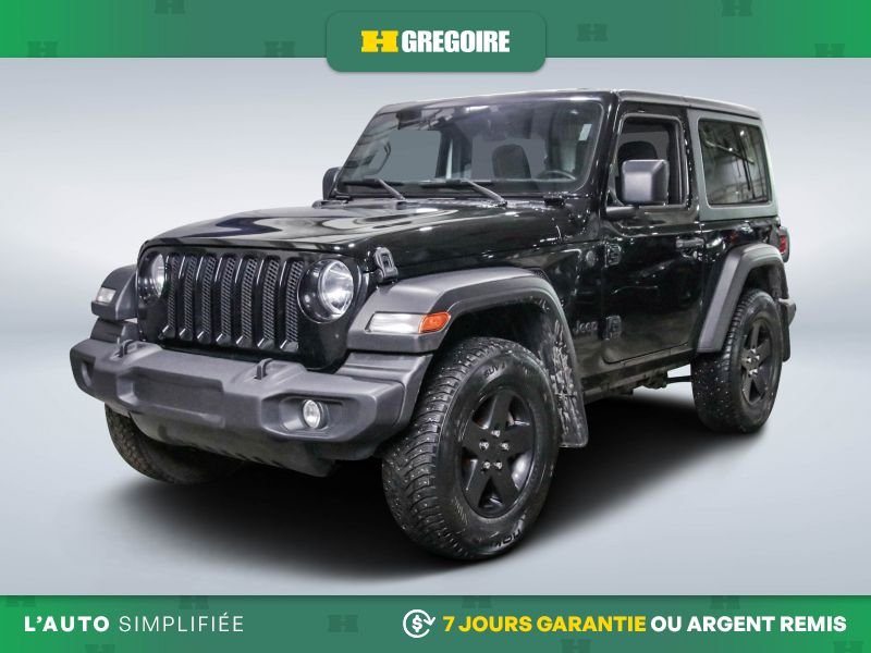 Jeep Wrangler 730494A | SPORT 4WD AUTO MAGS CAM RECUL BLUETOOTH 2022 Noir Laval - photo #2