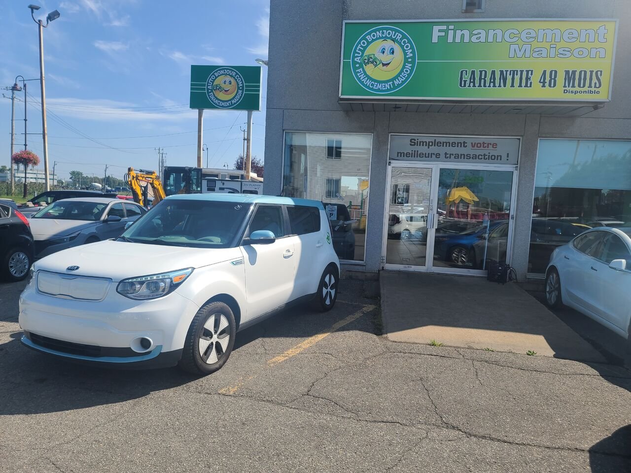 2018 Kia Soul EV White  - photo #0