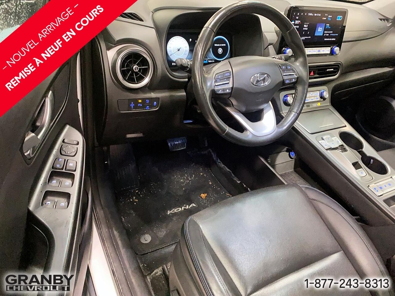 Hyundai Kona électrique Ultimate TA | 27-0277A 2023 Blanc Granby - photo #10