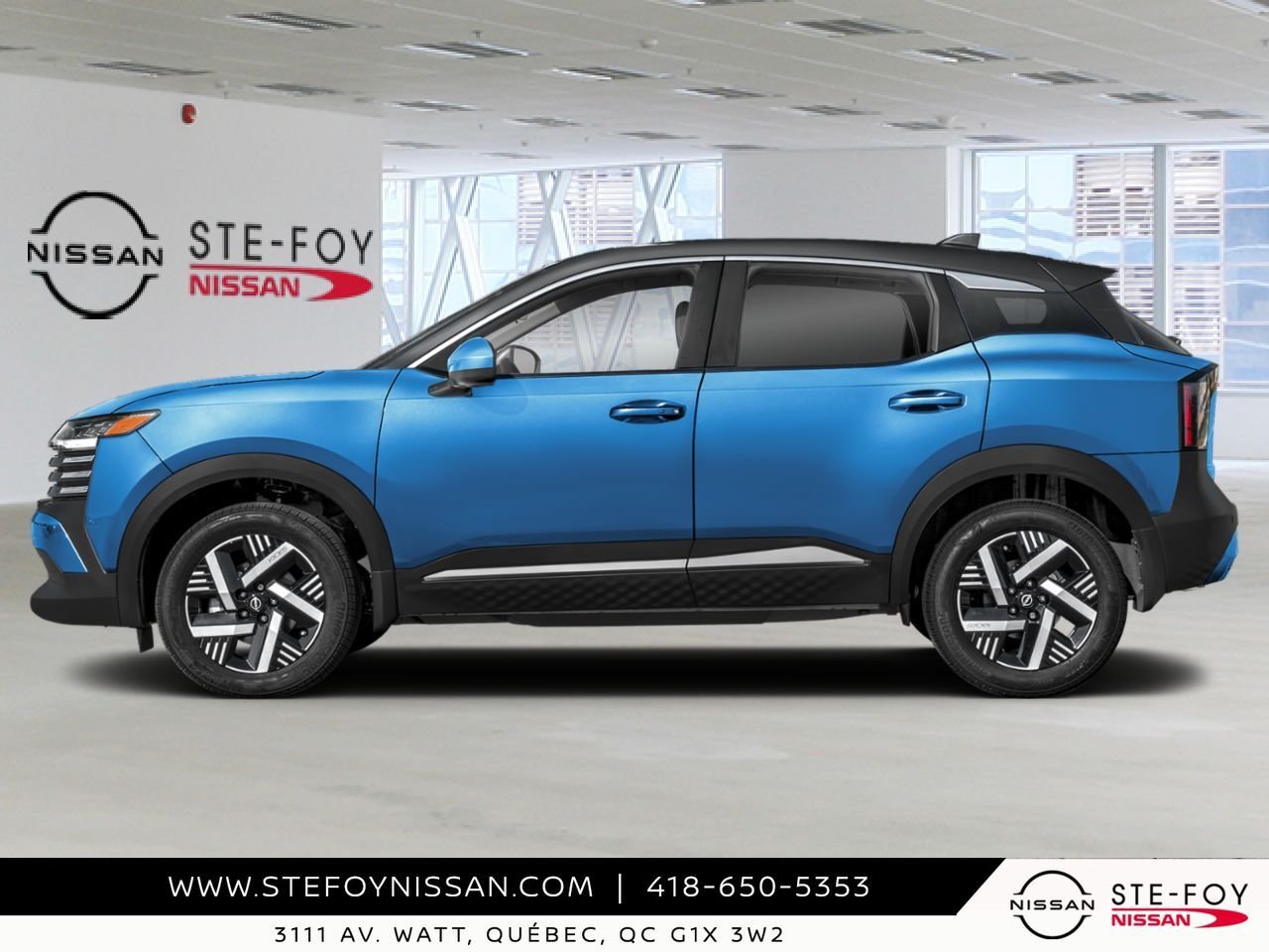 2027 NISSAN Kicks Artic Ice Blue Metallic/Super Black Ste-Foy - photo #1