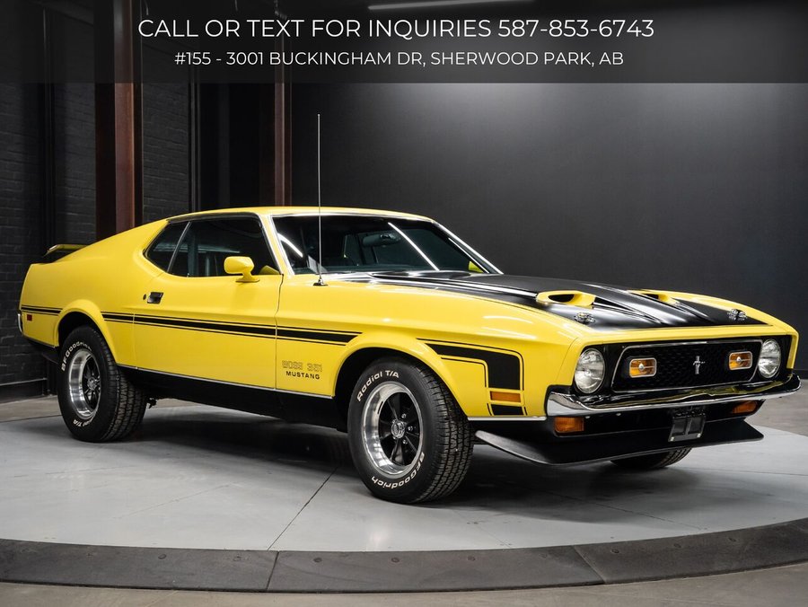 1971 Ford Mustang Mach 1 | Boss 351 Tribute | 351 CI V8 | 4-Speed | High End Restoration Yellow
