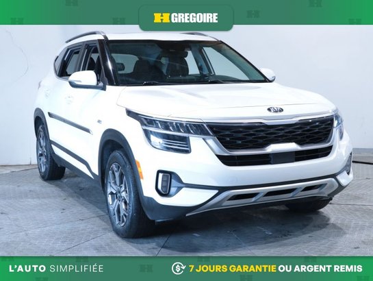 2021 Kia Seltos EX PREMIUM AWD AUTO A/C CUIT TOIT NAV GR ELECT MAG White