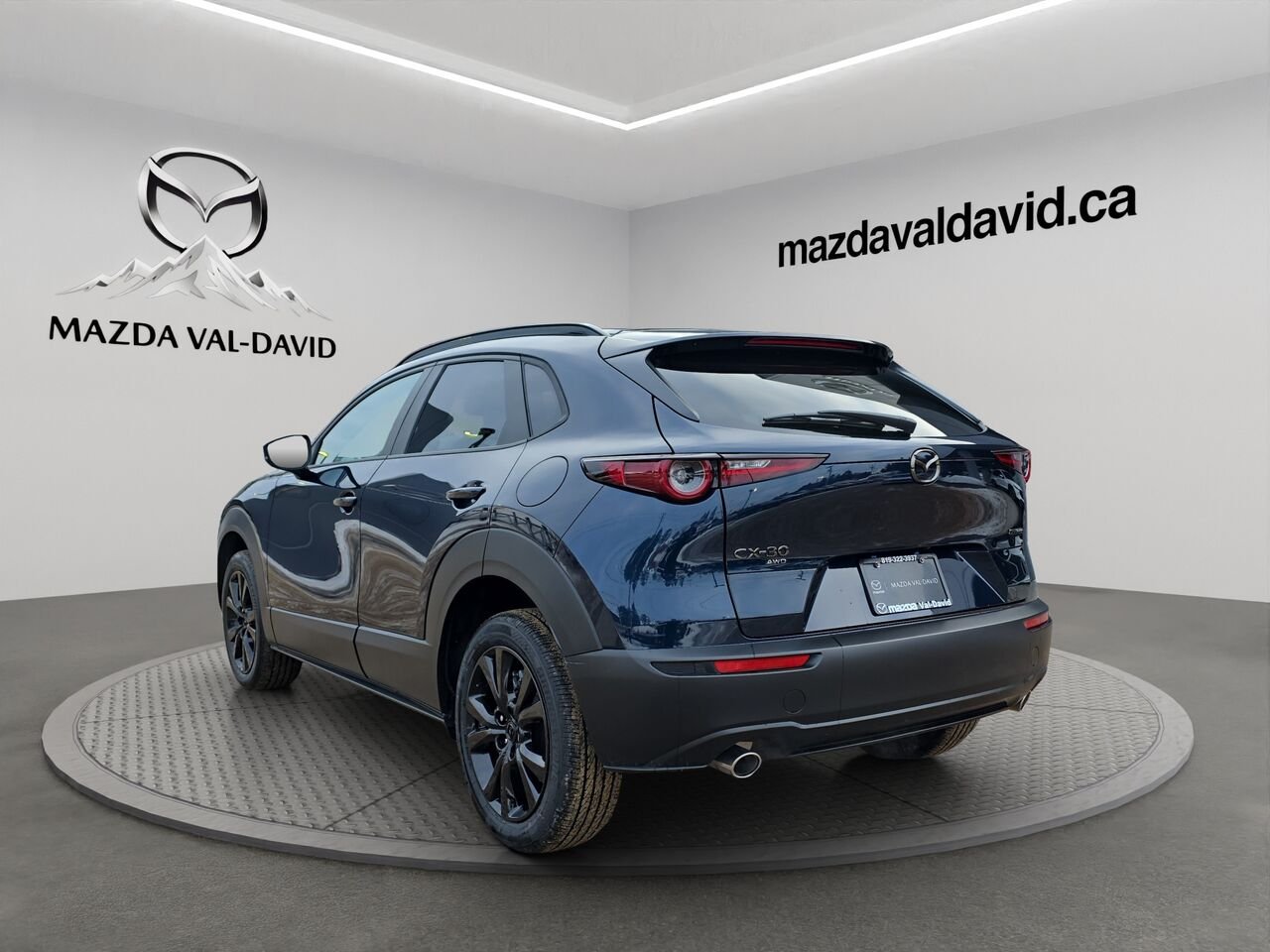 2026 Mazda CX-30 2.5 S Kuro AWD, Toit ouvrant, Sièges en similicuir, Barre de toit peintes Deep Crystal Blue Mica Val-David - photo #15