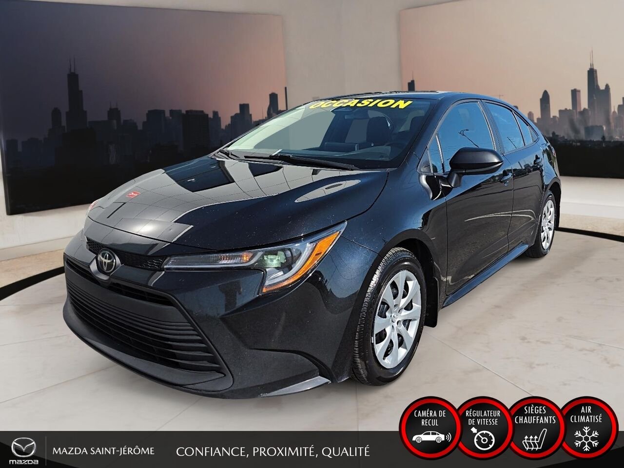 Toyota Corolla 2023 Noir Ste-Agathe des Monts - photo #0