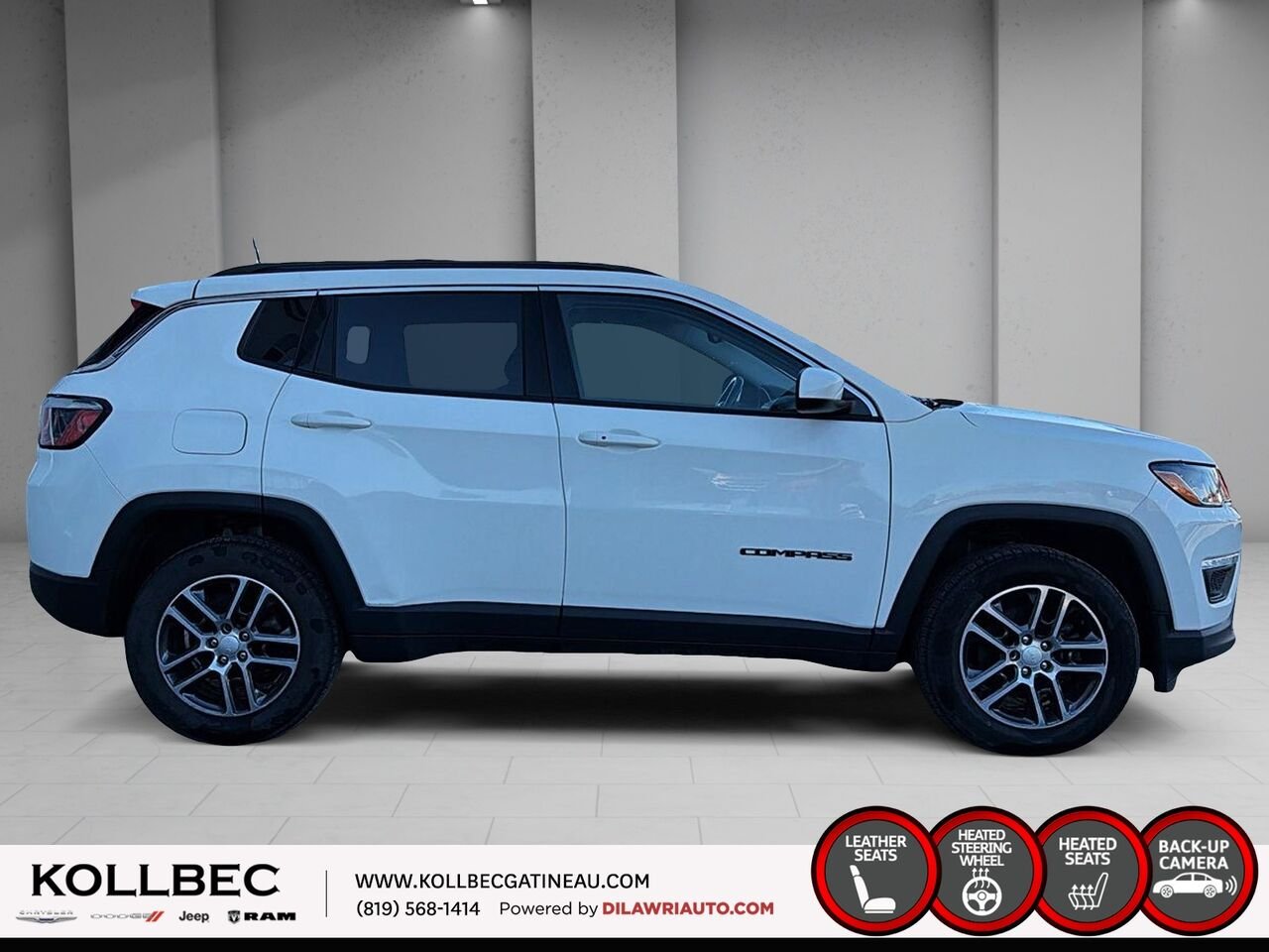 2018 Jeep Compass U19570 | North 4x4 White Gatineau - photo #12