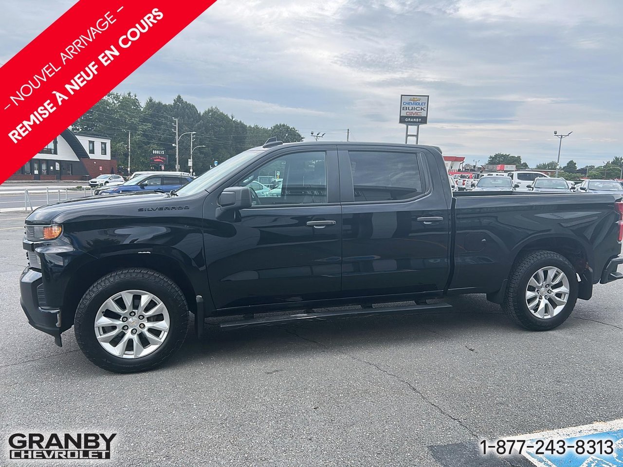 2021 Chevrolet Silverado 1500 Custom CREW BOITE 6.6 | G3868 Black Granby - photo #4