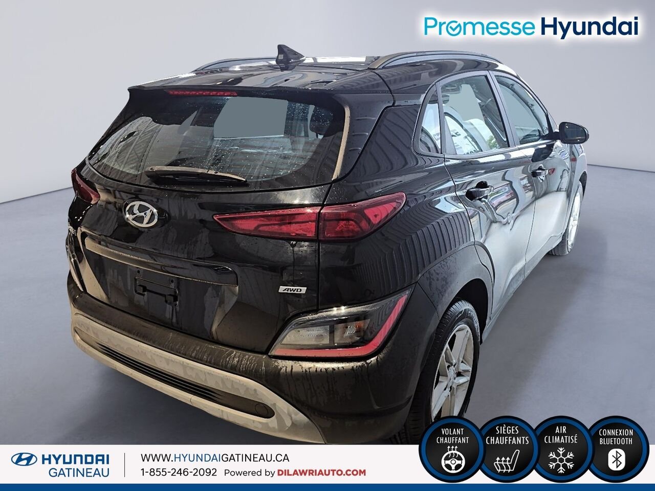 2023 Hyundai Kona 2.0L Essential *** awd , sieges chauffant , certifier *** Black Ottawa & Gatineau - photo #4