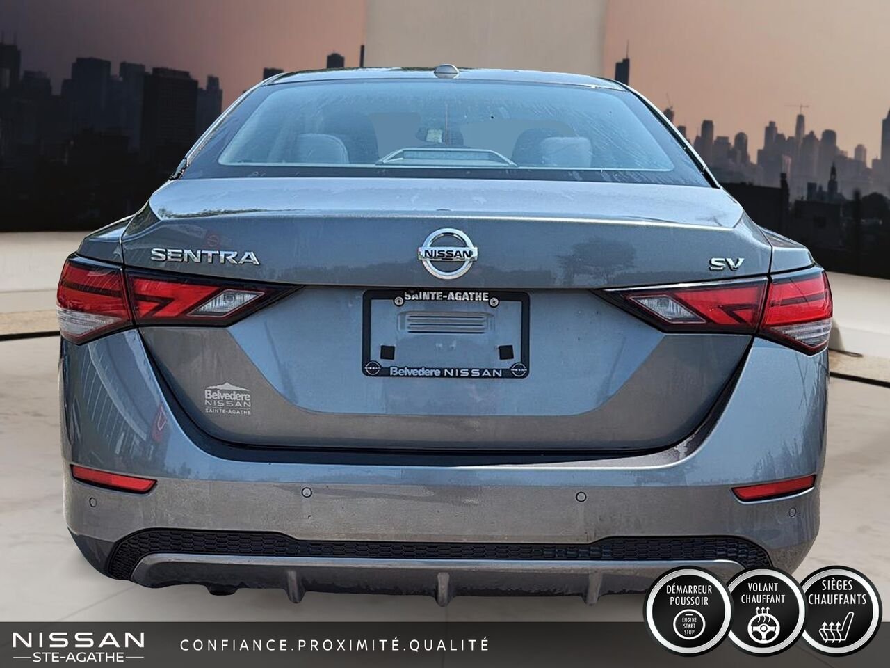 Nissan Sentra SV | UN SEUL PROPRIÉTAIRE | SIÈGES CHAUFFANTS | DÉMARREUR À DISTANCE 2020 Gris Saint-Jérôme - photo #3