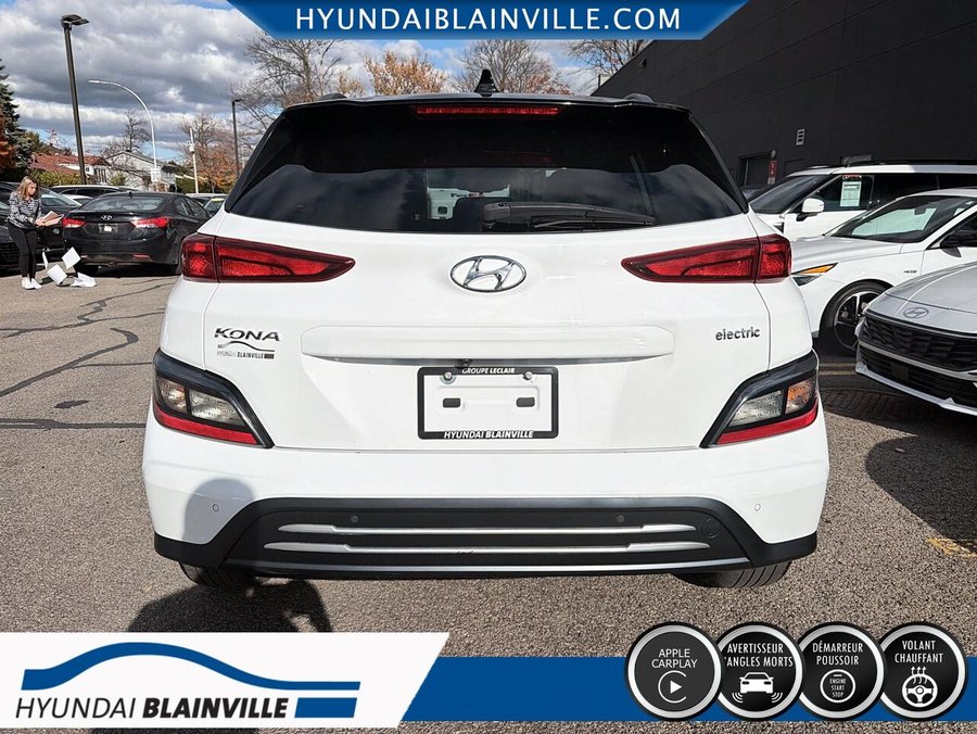2023 Hyundai Kona Electric Preferred TA avec toit bicolore White