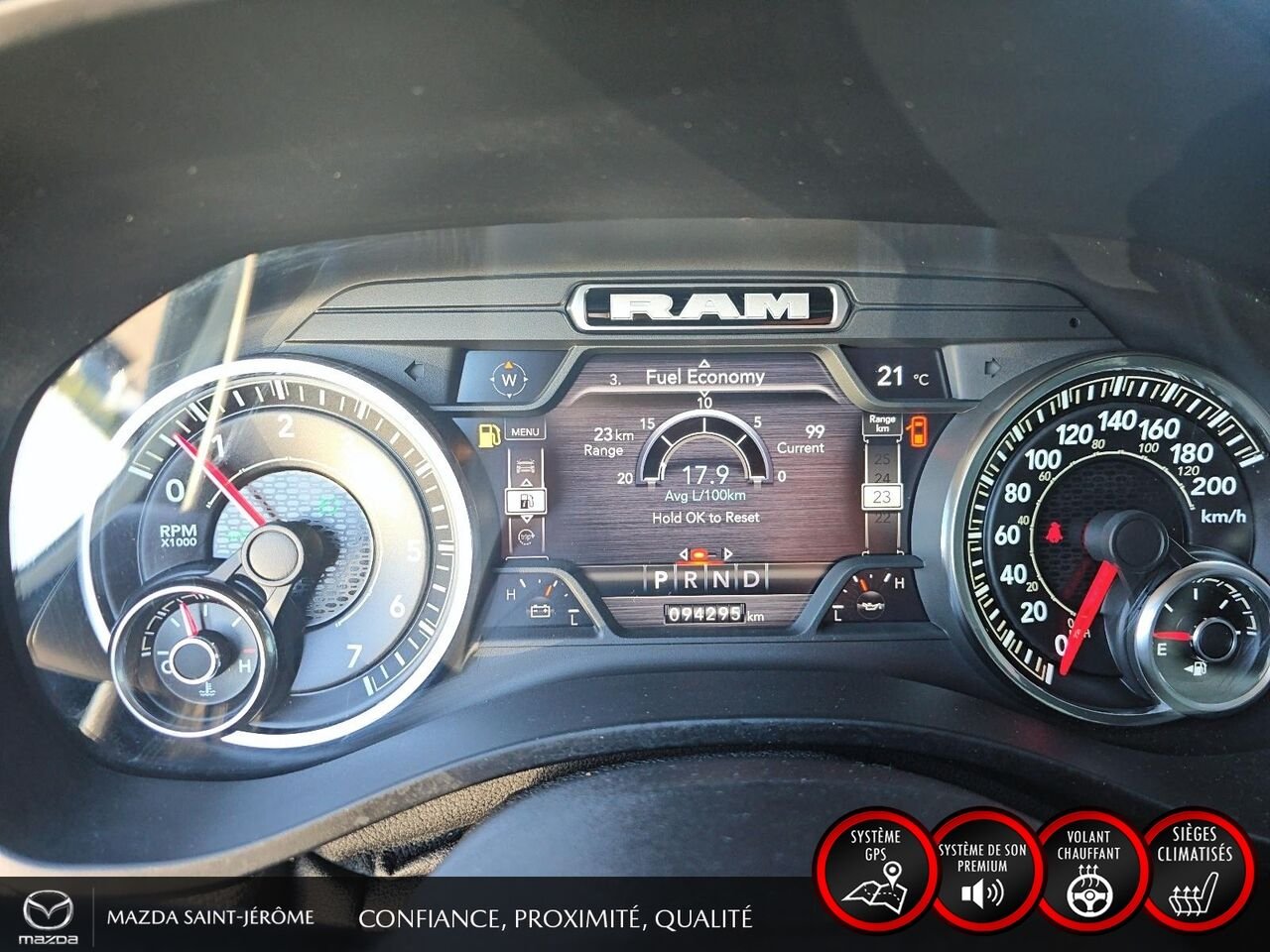 Ram 1500 Sport | caisse de 5 pi 7 po | CUIR | 4X4 | 2022 Blanc Saint-Jérôme - photo #17
