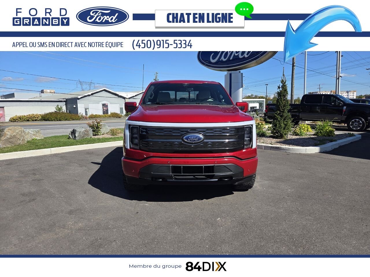 2023 Ford F-150 Lightning Red Granby - photo #1