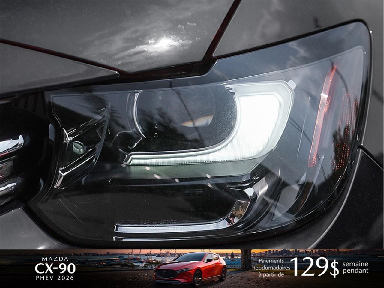 Mazda CX-90 hybride rechargeable JM3KKEHA4T1373805 2026 Noir de jais mica Mirabel - photo #8