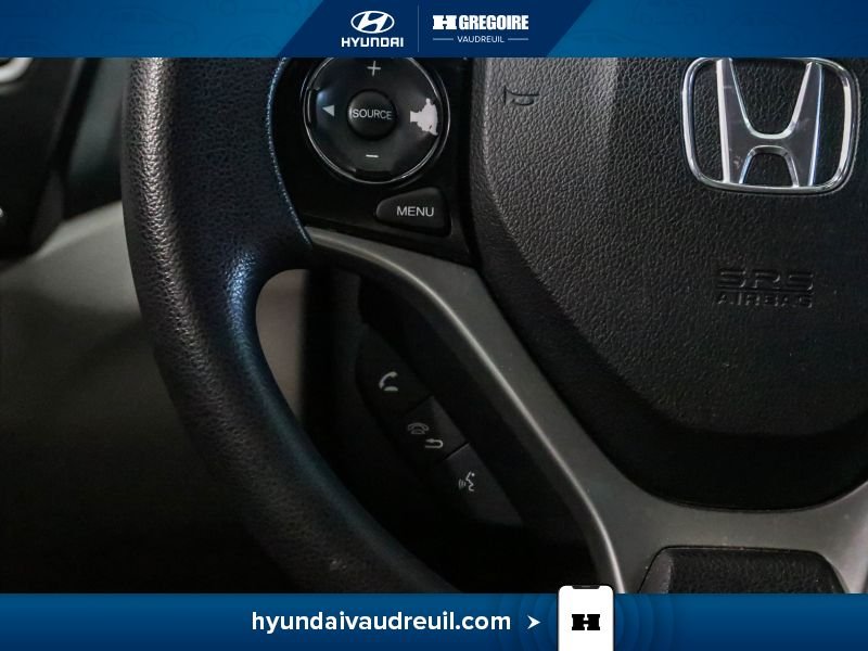 Honda Civic YA888 | LX 4 portes, boîte automatique 2013 Gris Laval - photo #20