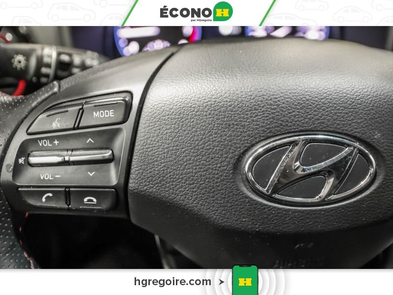 Hyundai Kona 822130 | Ultimate AWD CUIR TOIT BLUETOOTH CAMÉRA MAGS 2020 Rouge Laval - photo #14