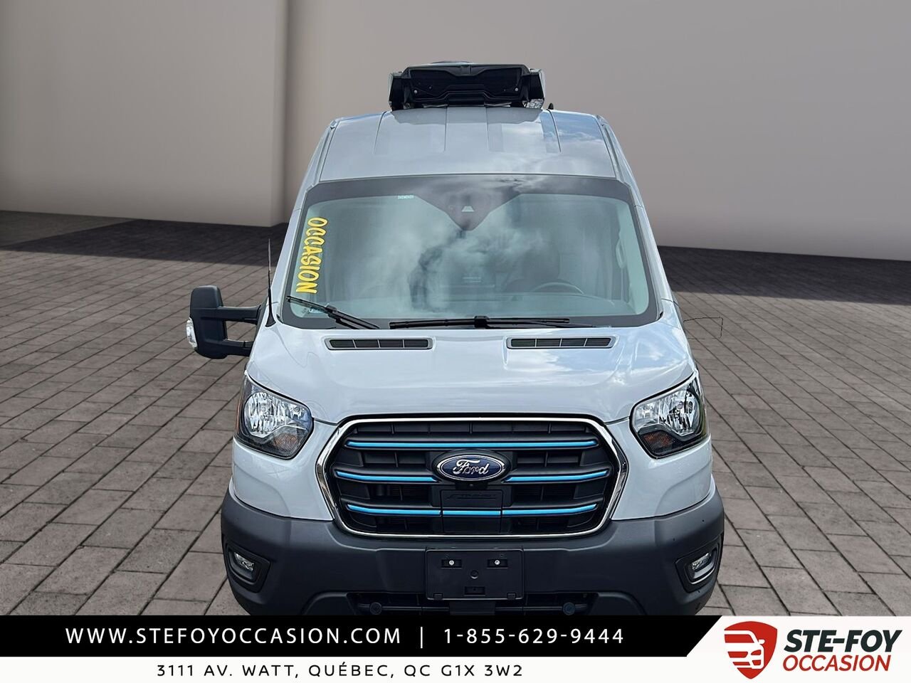 2022 Ford E-Transit Toit surélevé White Québec - photo #1