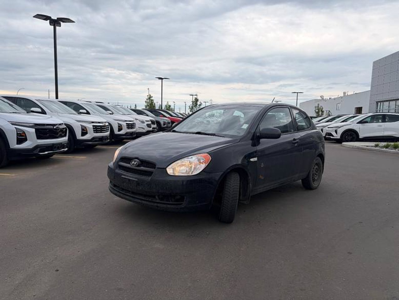 2010 Hyundai Accent 3dr HB Man L Midnight Grey Pearl Sherwood Park - photo #2