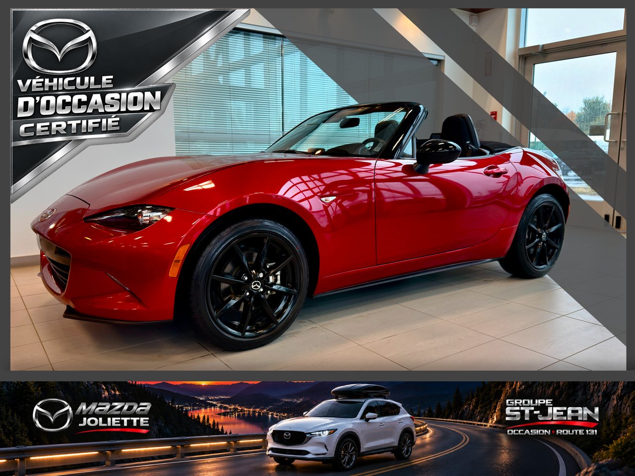 2023 Mazda MX-5 Black Notre-Dame-des-Prairies - photo #0