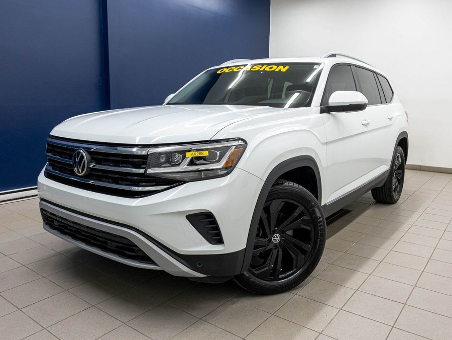 Volkswagen Atlas HIGHLINE 4MOTION *TOIT* NAV SIÈGES VENT FENDER 2022 Blanc