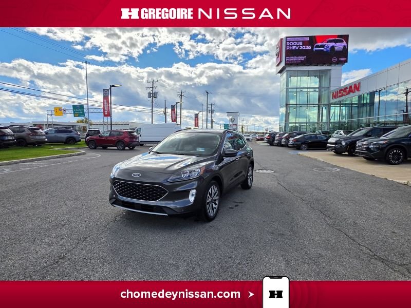 Ford Escape Titanium Hybrid * AWD * Cuir * Toit * Carplay 2020 Gris