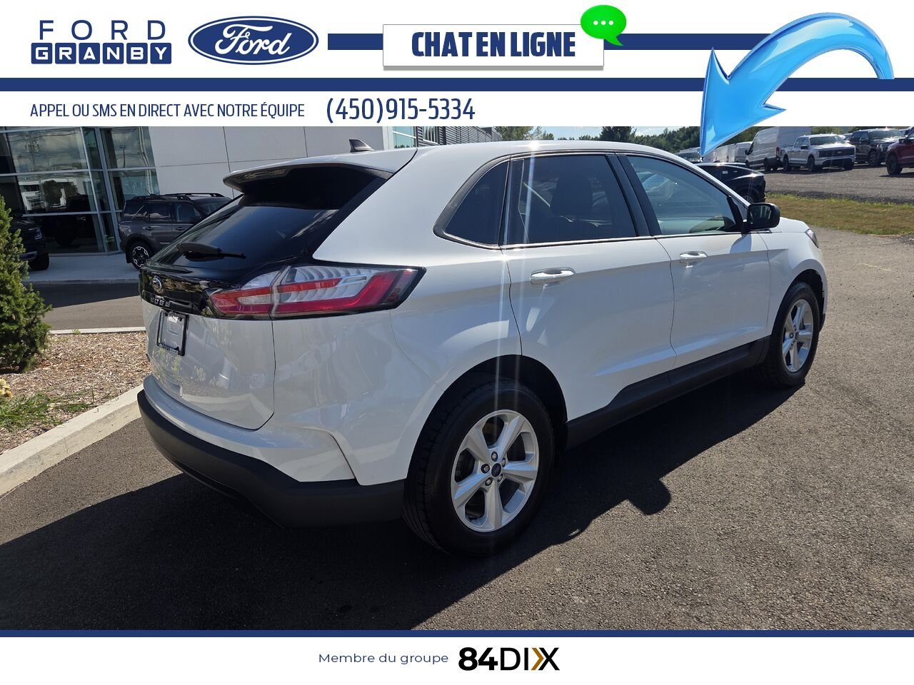 Ford Edge 2022 Blanc Granby - photo #6