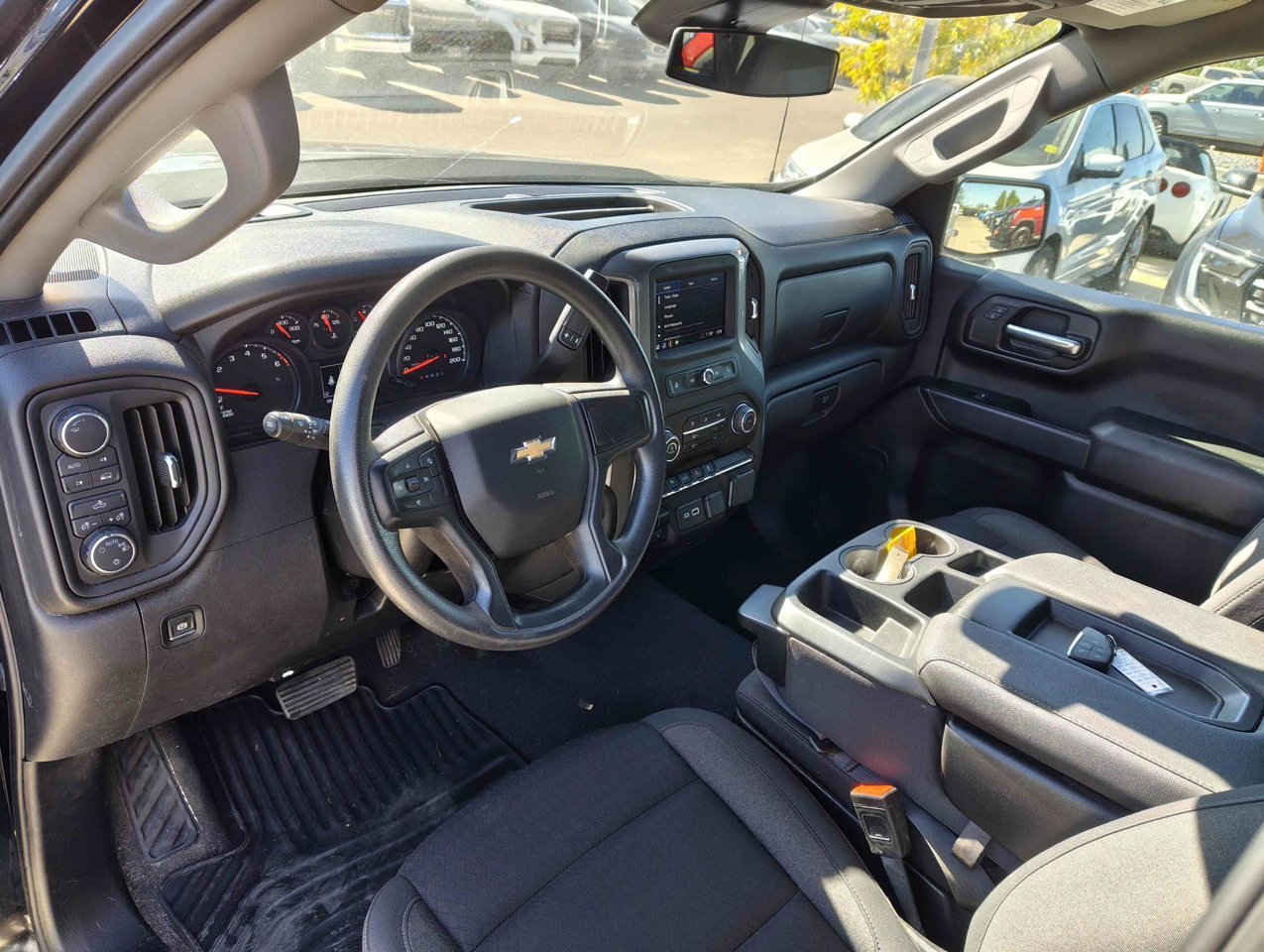 2025 Chevrolet Silverado 1500 4WD Crew Cab 147 Custom Black Sherwood Park - photo #6