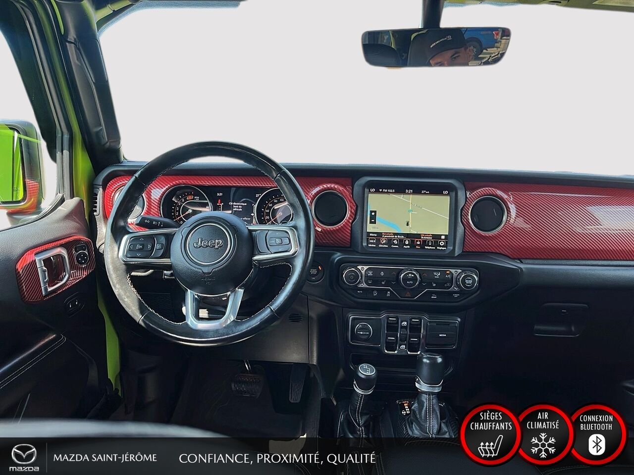 Jeep Wrangler Unlimited Sahara | LIFT KIT | GROS PNEUS | CUIR | 2021 Vert Saint-Jérôme - photo #20