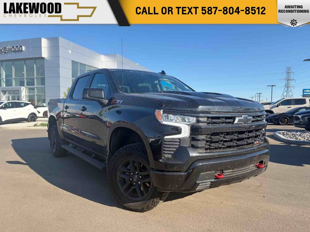 2024 Chevrolet Silverado 1500 4WD Crew Cab 147 LT Trail Boss Black Sherwood Park - photo #0