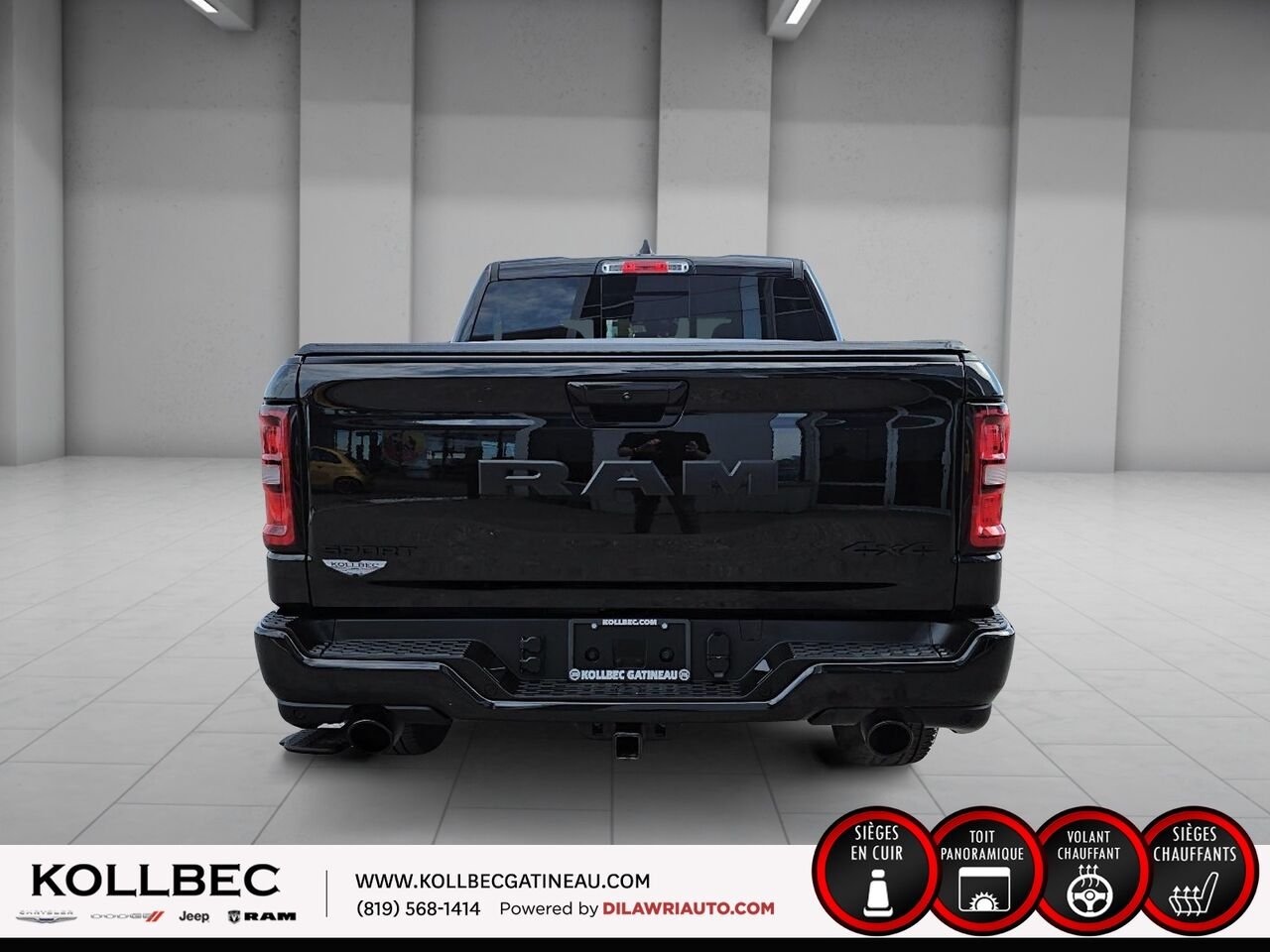 RAM 1500 SPORT 26861 | Sport Crewcab 4x4 2025 Noir Gatineau - photo #15