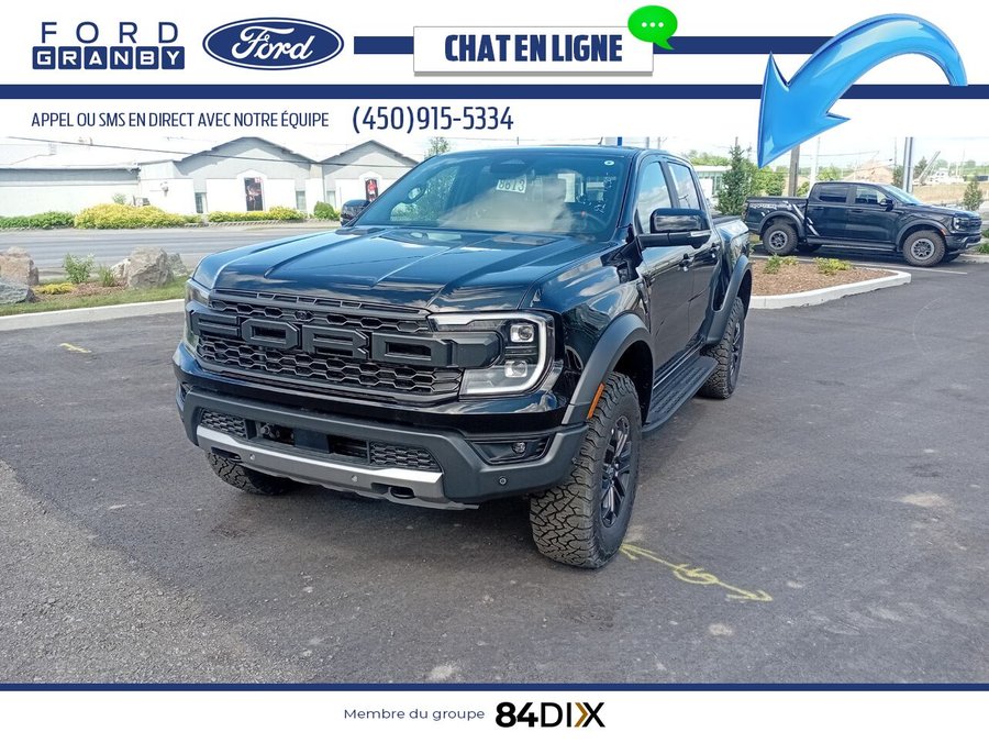 Ford RANGER Raptor cabine SuperCrew 4RM caisse de 5 pi 2024 Noir