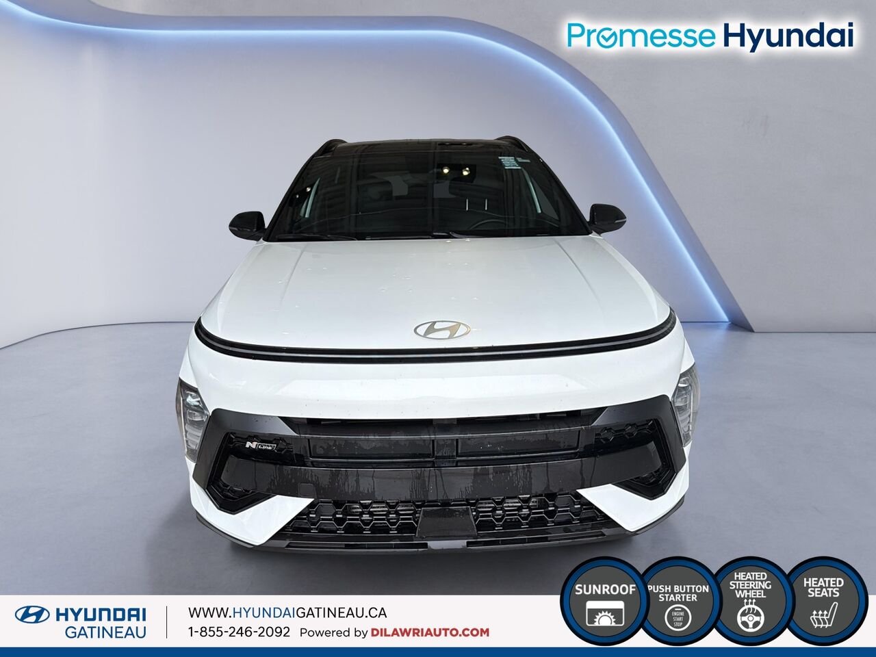 2024 Hyundai Kona White Gatineau - photo #1