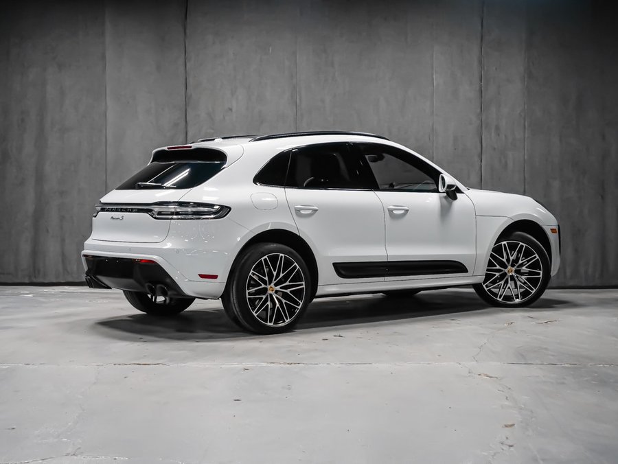 Porsche Macan S MAGS 21PO SUSPENSION ADAPT ECHAPPEMENT EN CARBON 2023 Blanc