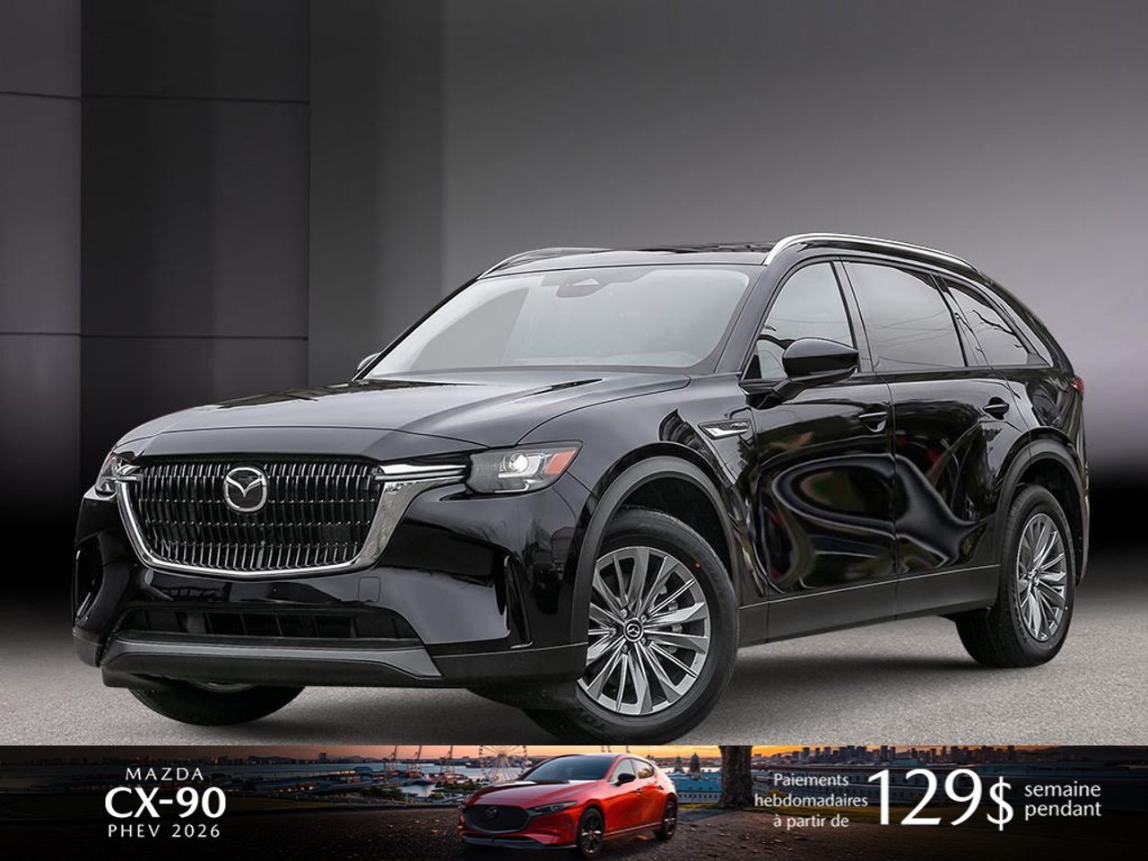 2026 Mazda CX-90 PHEV JM3KKCHAXT1377071 Jet Black Mica Mirabel - photo #0