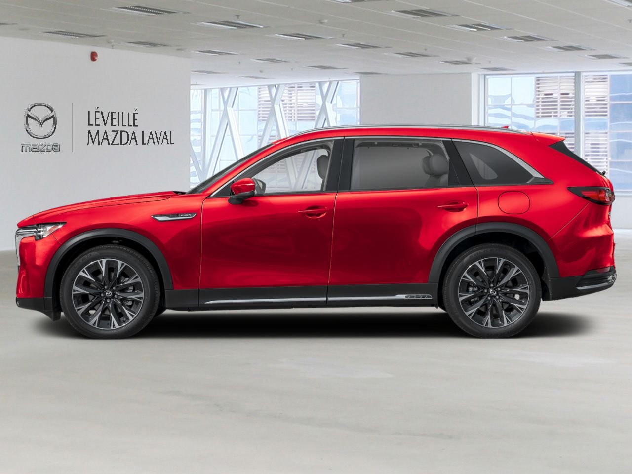 Mazda CX-90 hybride rechargeable GT TI 2026 Rouge vibrant cristal métallisé Laval - photo #1