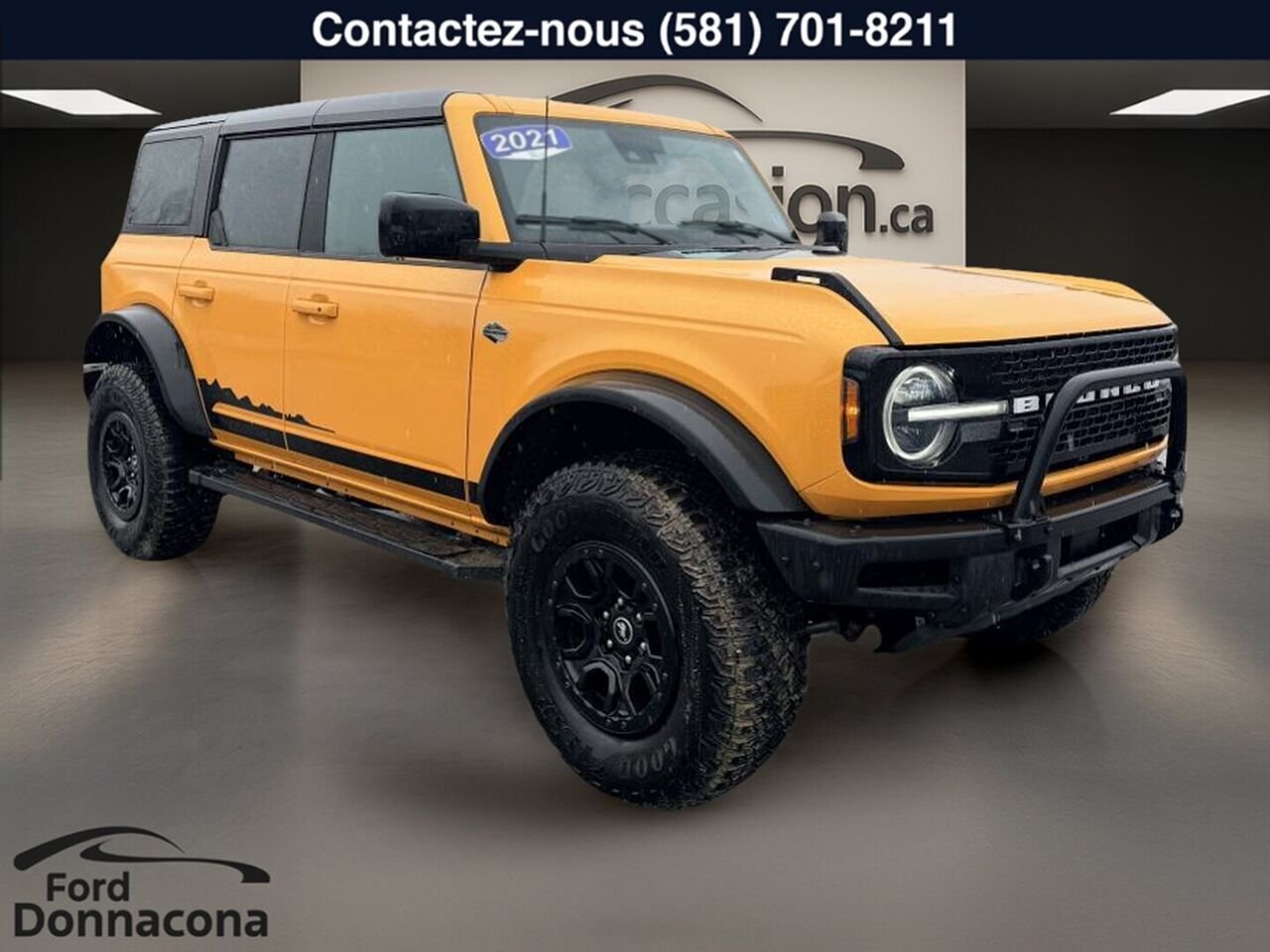 2021 Ford Bronco Yellow  - photo #4