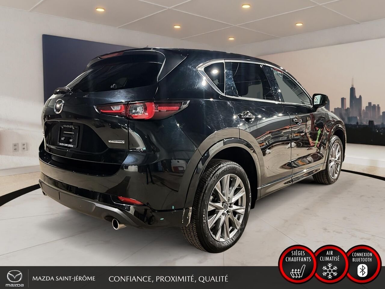 Mazda CX-5 GT | TOIT OUVRANT | CUIR | AWD | 2025 Noir Saint-Jérôme - photo #5