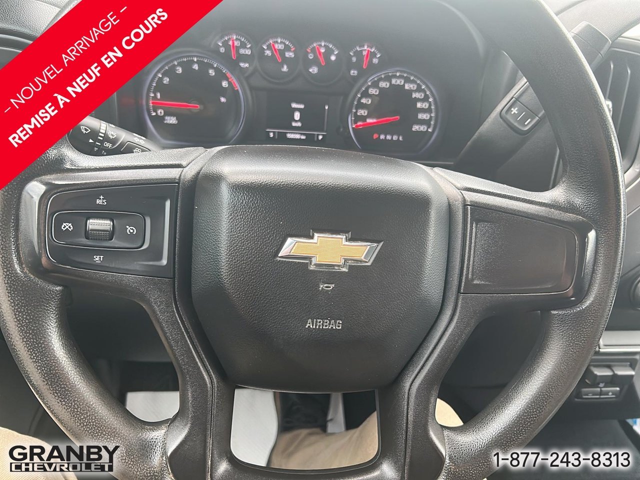 2021 Chevrolet Silverado 1500 Custom CREW BOITE 6.6 | G3868 Black Granby - photo #11