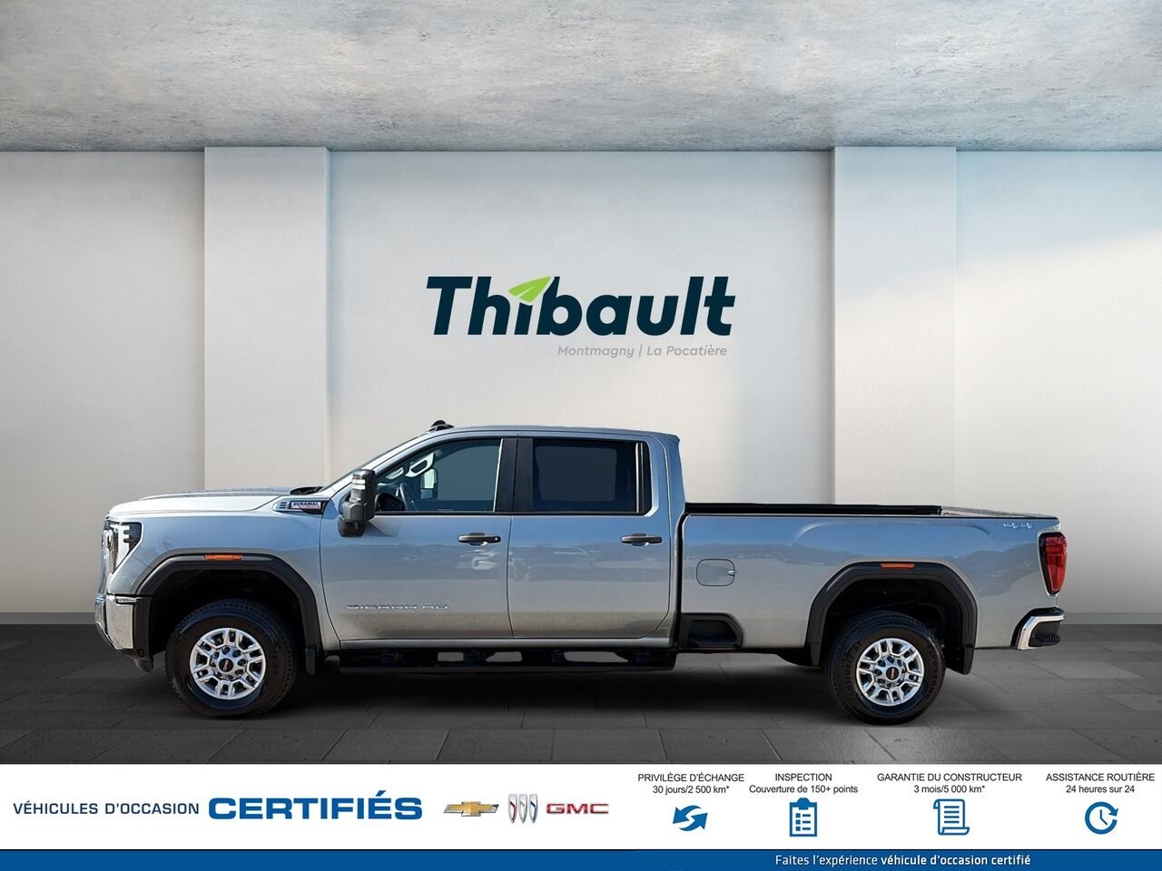 GMC Sierra 2500HD Pro cabine multiplace 4RM 172 po 2024 Gris Montmagny - photo #4